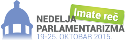 Nedelja parlamentarizma u Srbiji od 19. do 25. oktobra 2015.